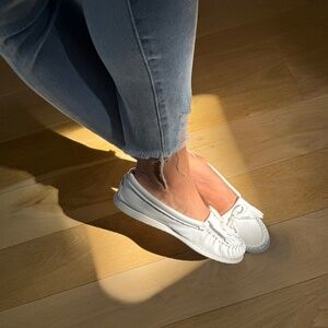 Minnetonka White Moccasins